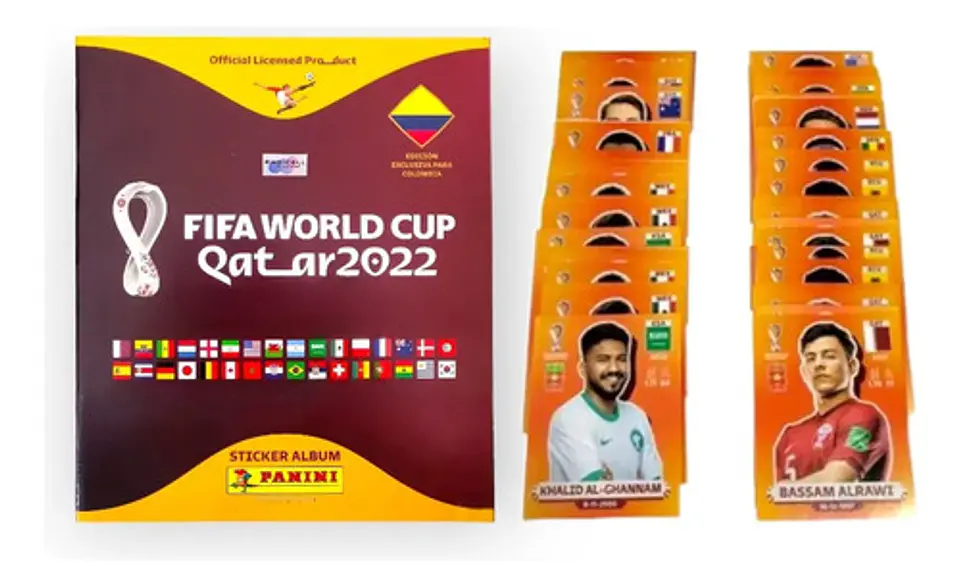 100 Láminas Jugadores Panini Qatar 2022 Sin Repetir, Al Azar 1