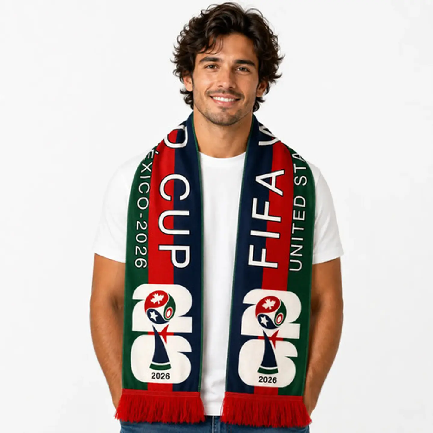 Bufanda Fútbol Hincha Selecciones Mundial 2026 1