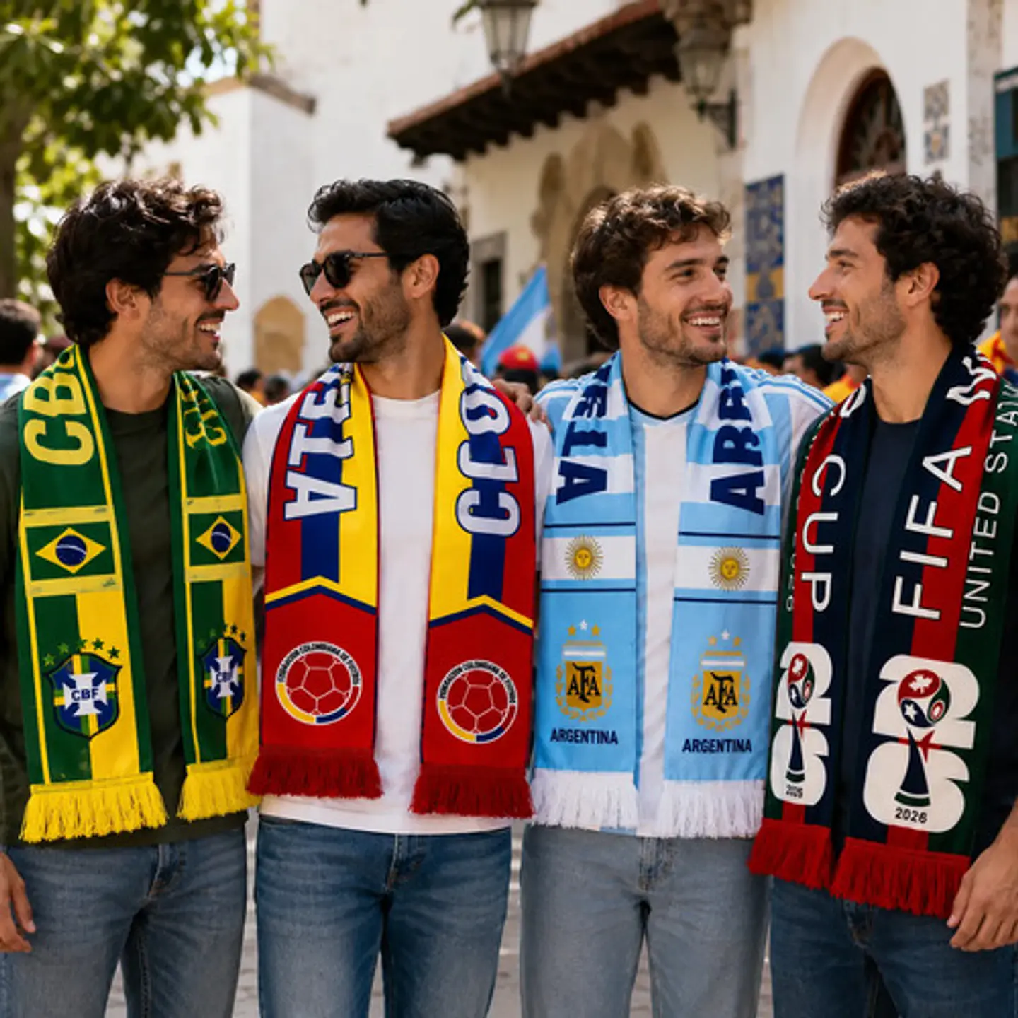 Bufanda Fútbol Hincha Selecciones Mundial 2026 6