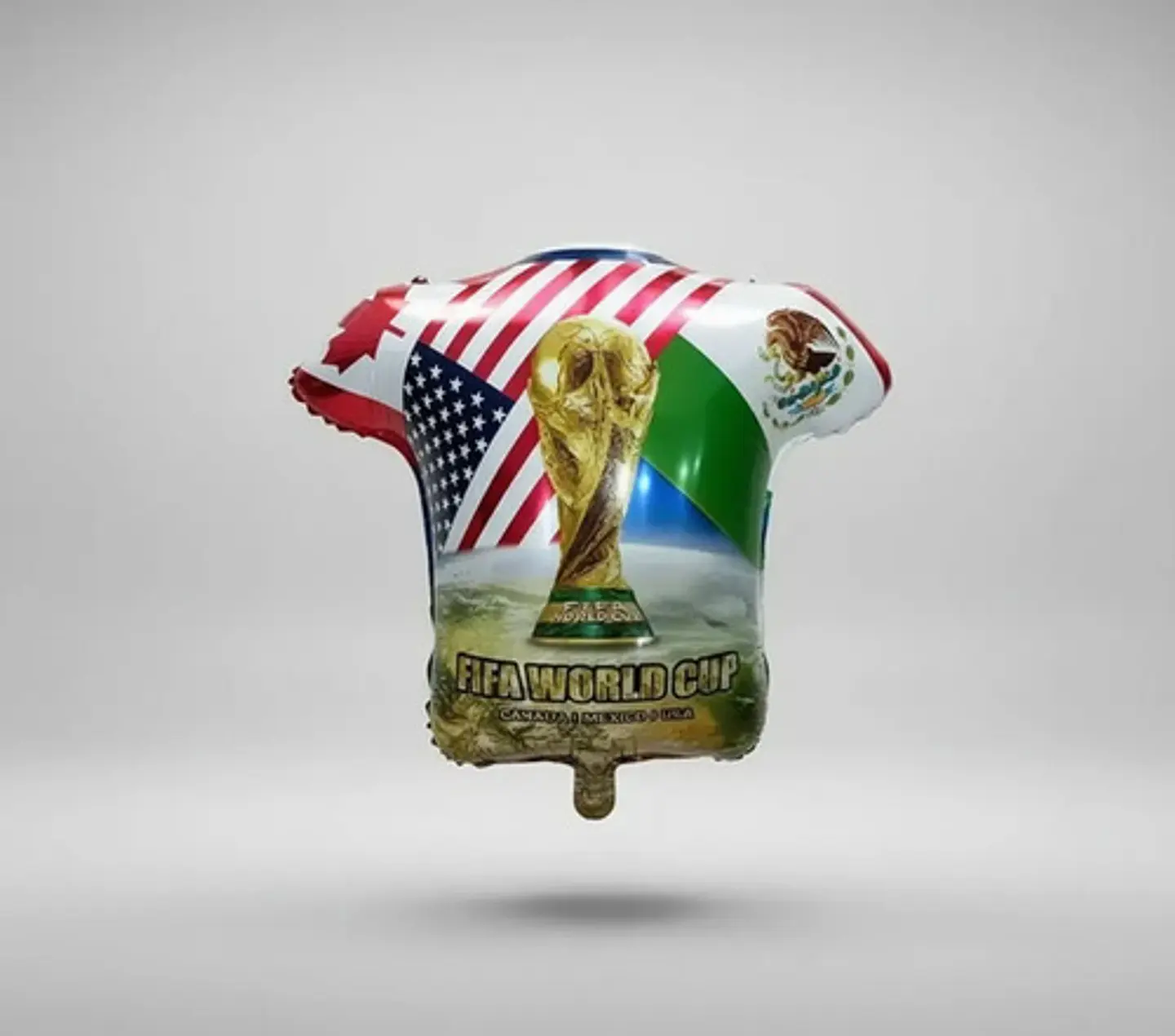 Globo Metalizado Decoración Camiseta Copa Mundial Fútbol 2