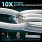 Cable Usb-c A Usb-c Carga Rápida 240w Trenzado 2 Metros - Miniatura 8
