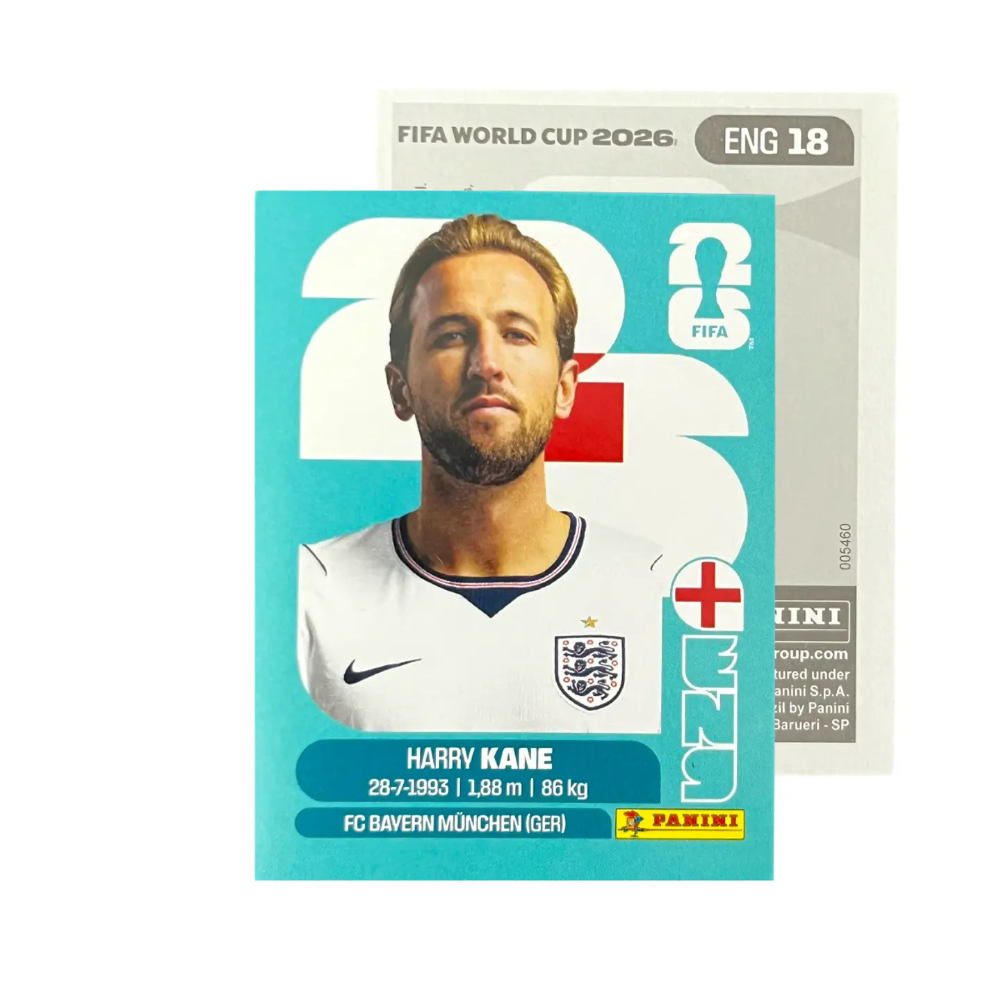 Láminas Selección Inglaterra Panini Copa Mundial Fifa 2026 3
