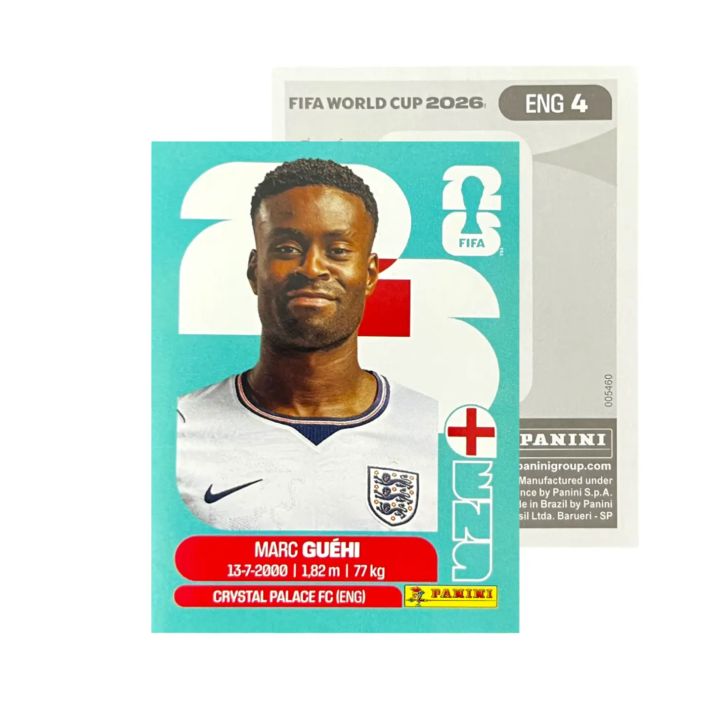 Láminas Selección Inglaterra Panini Copa Mundial Fifa 2026 12
