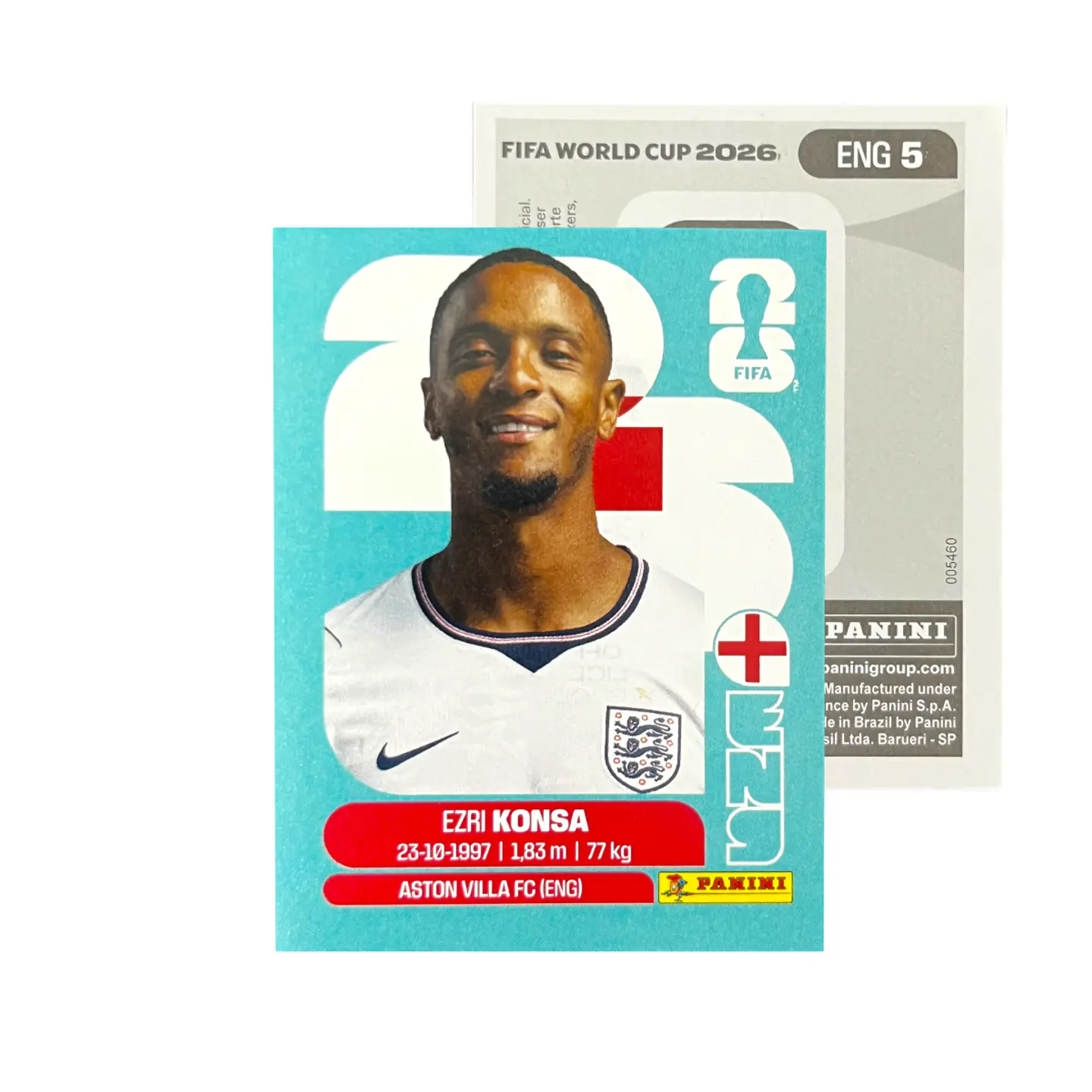 Láminas Selección Inglaterra Panini Copa Mundial Fifa 2026 13