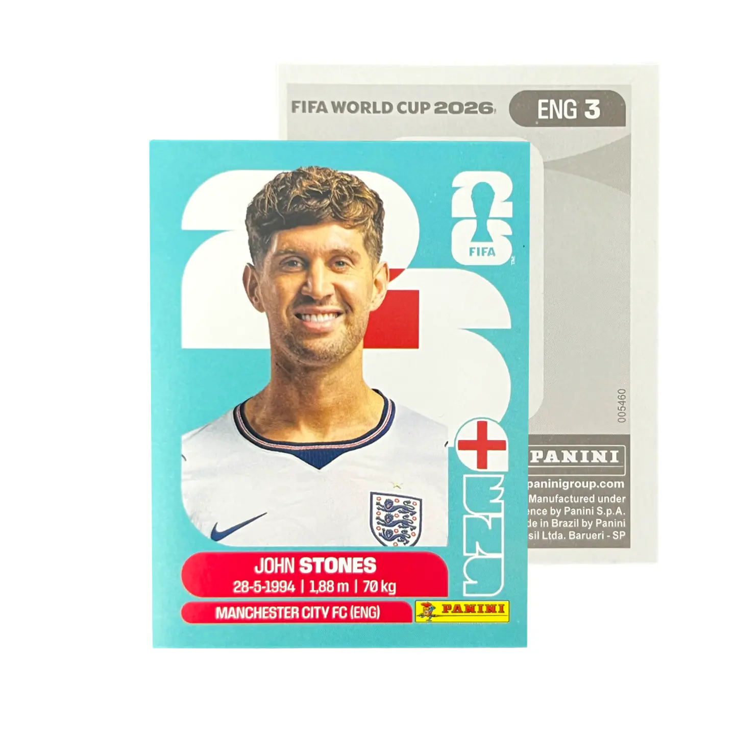 Láminas Selección Inglaterra Panini Copa Mundial Fifa 2026 14