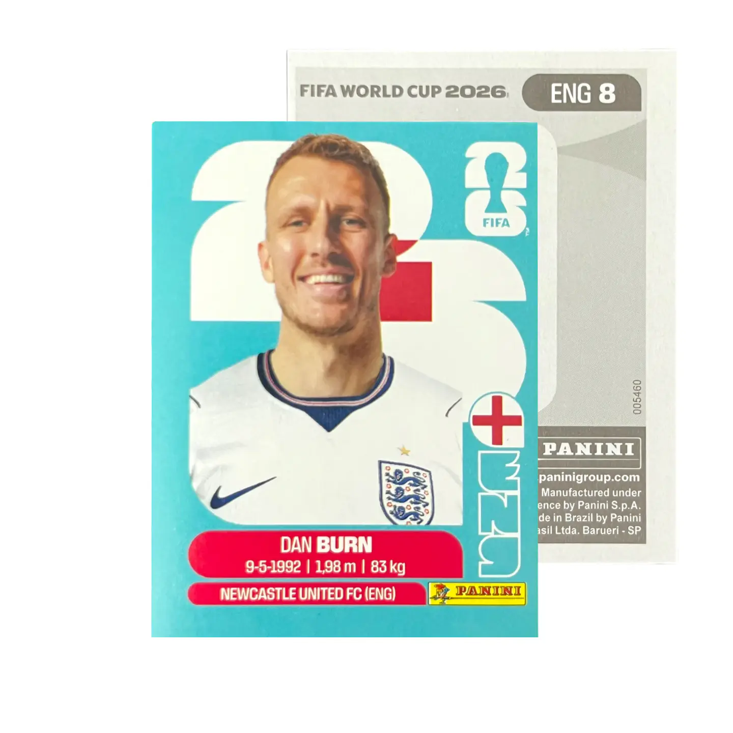 Láminas Selección Inglaterra Panini Copa Mundial Fifa 2026 16