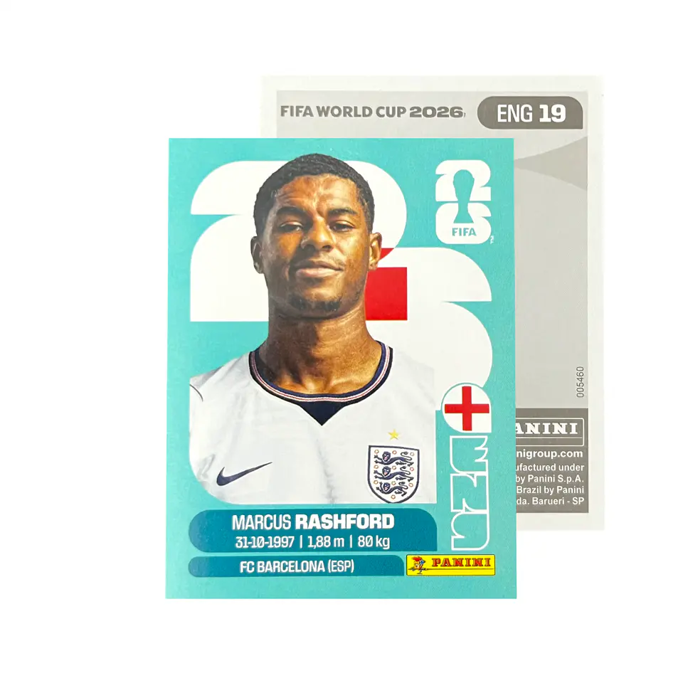 Láminas Selección Inglaterra Panini Copa Mundial Fifa 2026 20