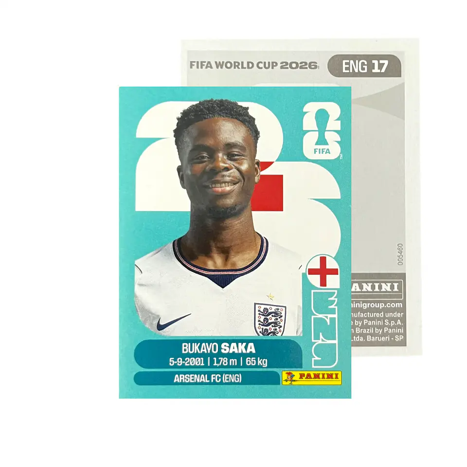 Láminas Selección Inglaterra Panini Copa Mundial Fifa 2026 21