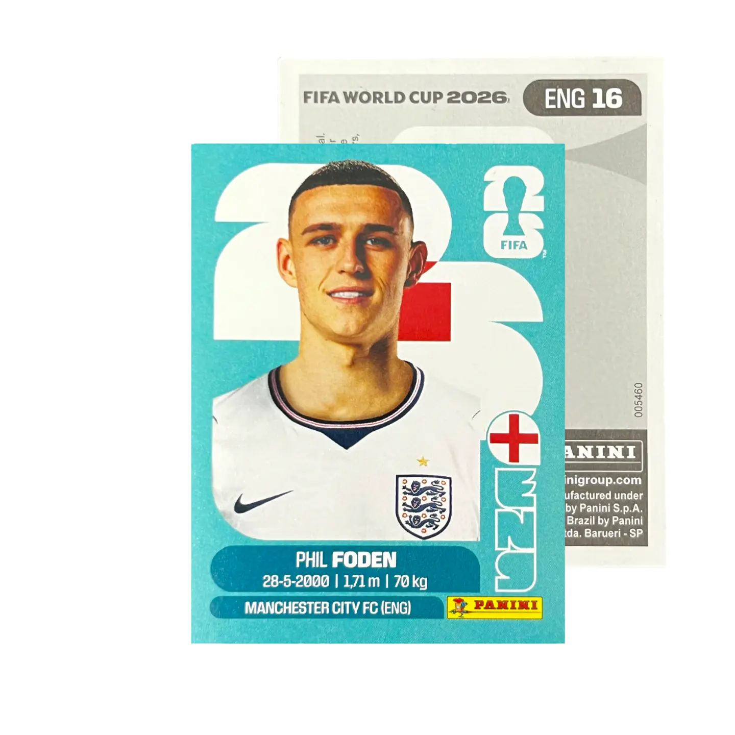 Láminas Selección Inglaterra Panini Copa Mundial Fifa 2026 24