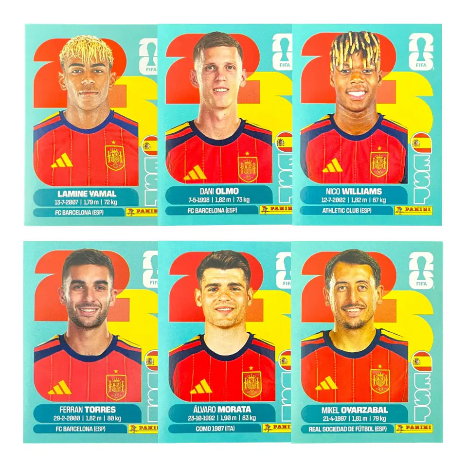 Láminas Selección España Panini Copa Mundial Fifa 2026 25