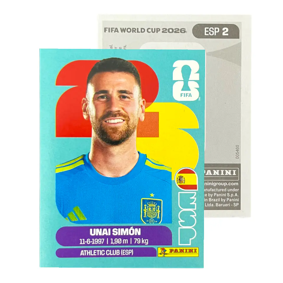 Láminas Selección España Panini Copa Mundial Fifa 2026 2