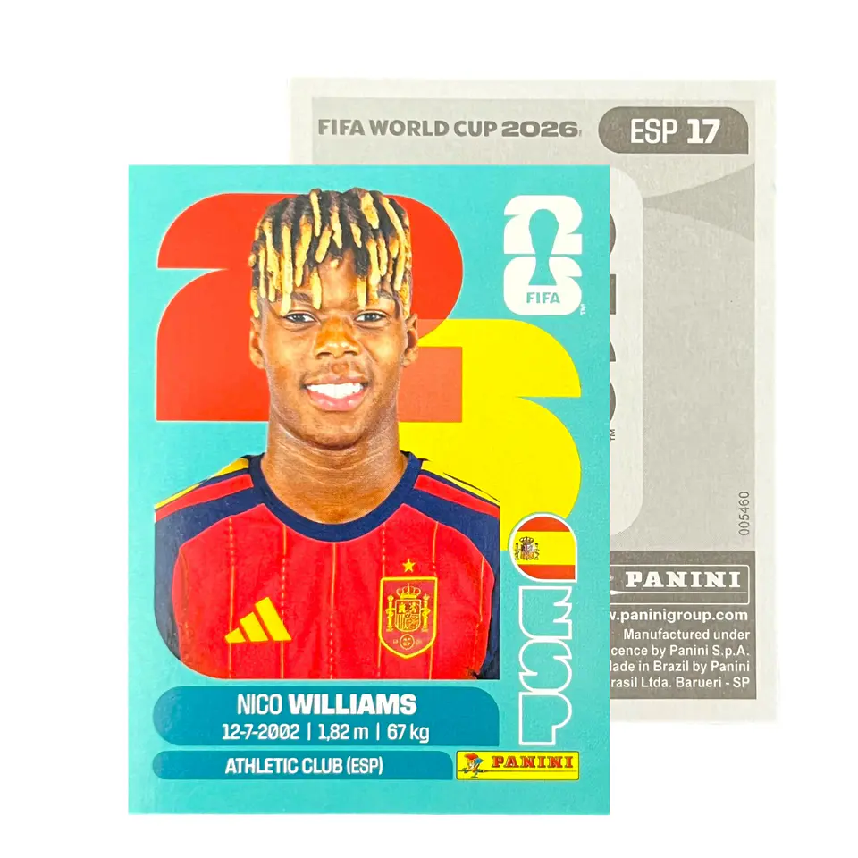 Láminas Selección España Panini Copa Mundial Fifa 2026 17