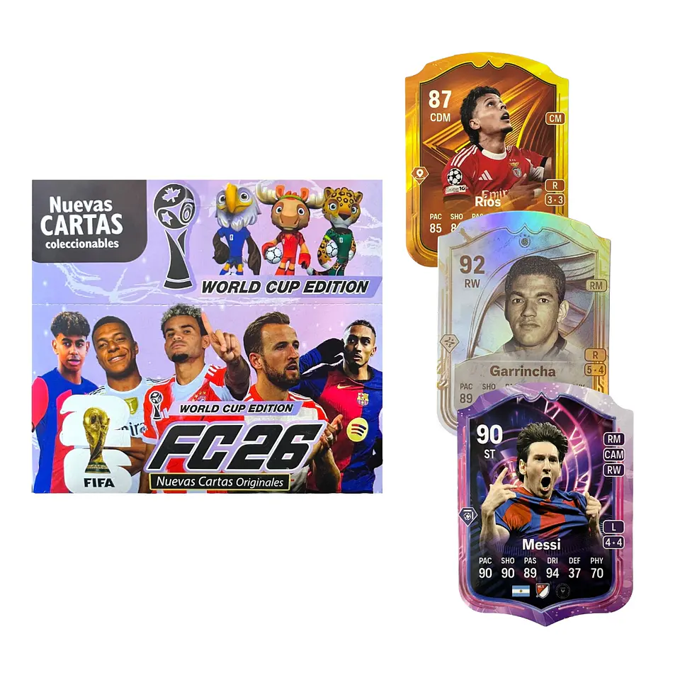 150 Cartas Fútbol Fc26 World Cup Edition Coleccionables 1