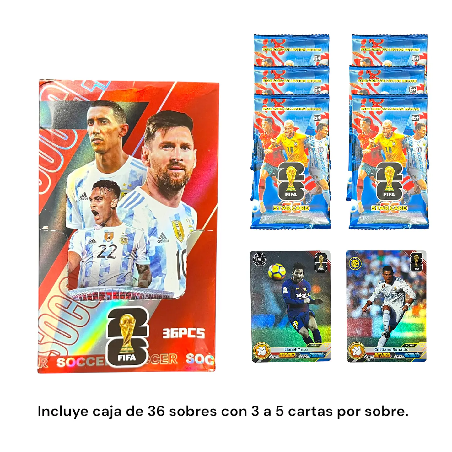 Caja De Cartas Fútbol FIFA Star Card Coleccionables 12