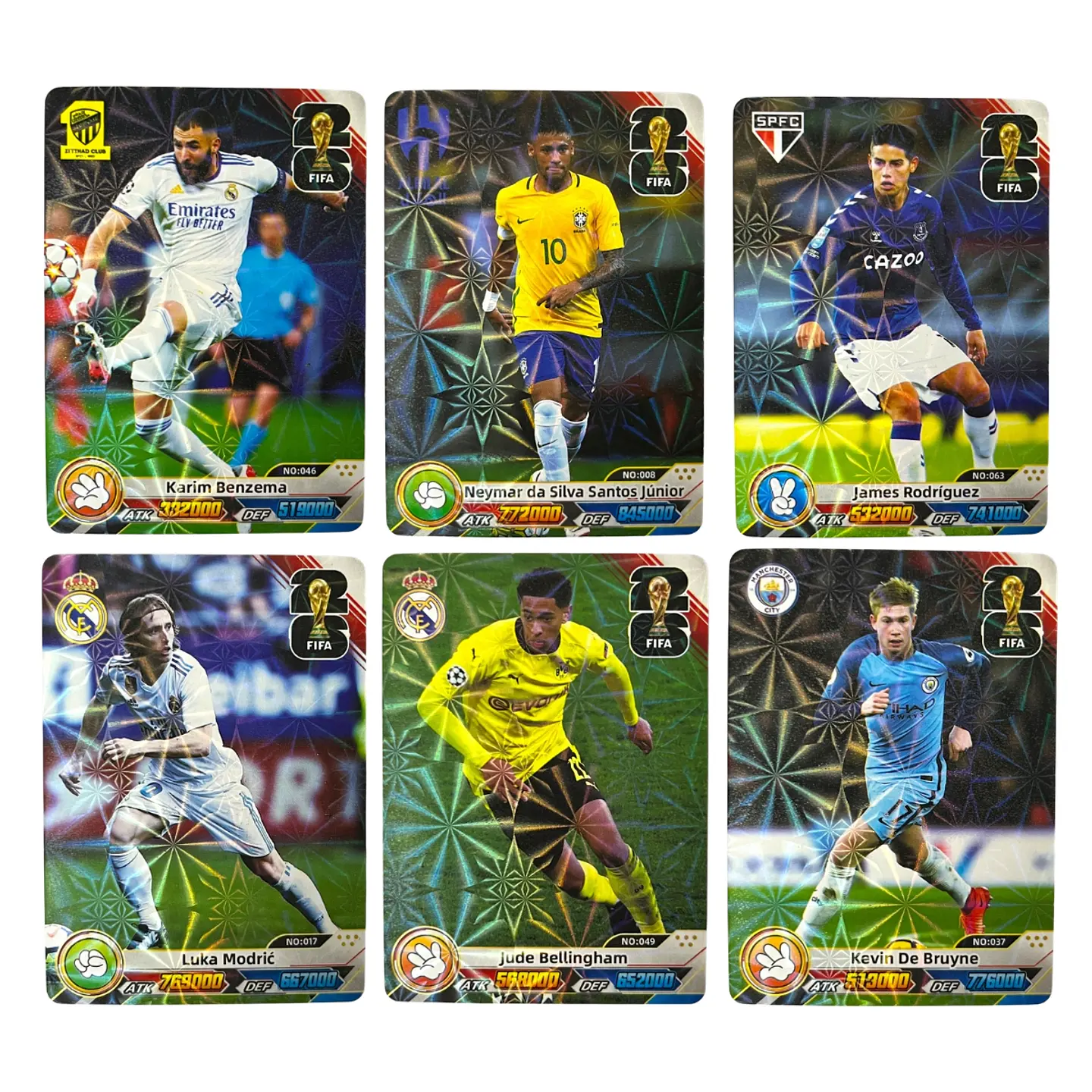 Caja De Cartas Fútbol FIFA Star Card Hologramas Coleccionables 4