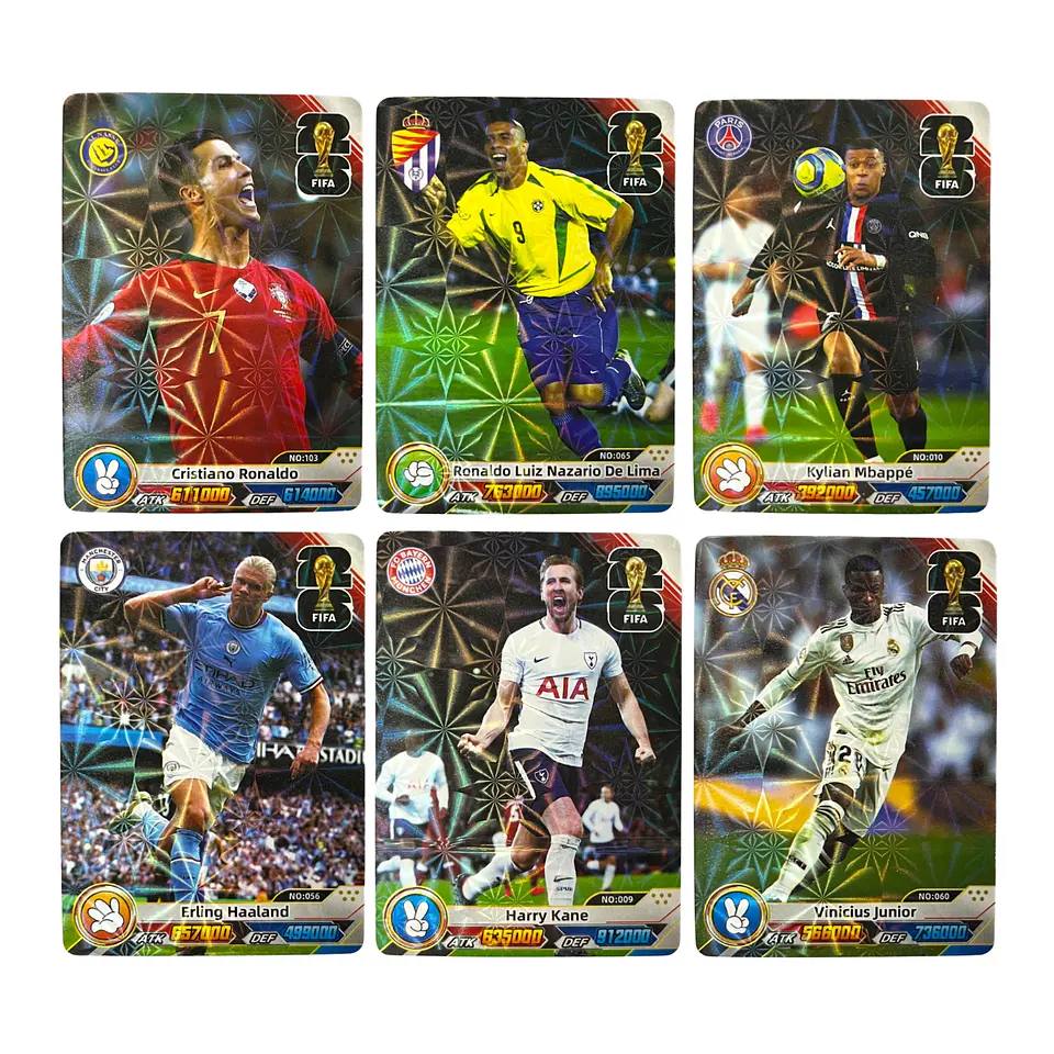 Caja De Cartas Fútbol FIFA Star Card Hologramas Coleccionables 3