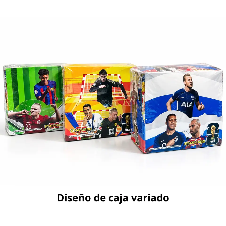 Caja De Cartas Fútbol FIFA Star Card Hologramas Coleccionables 7