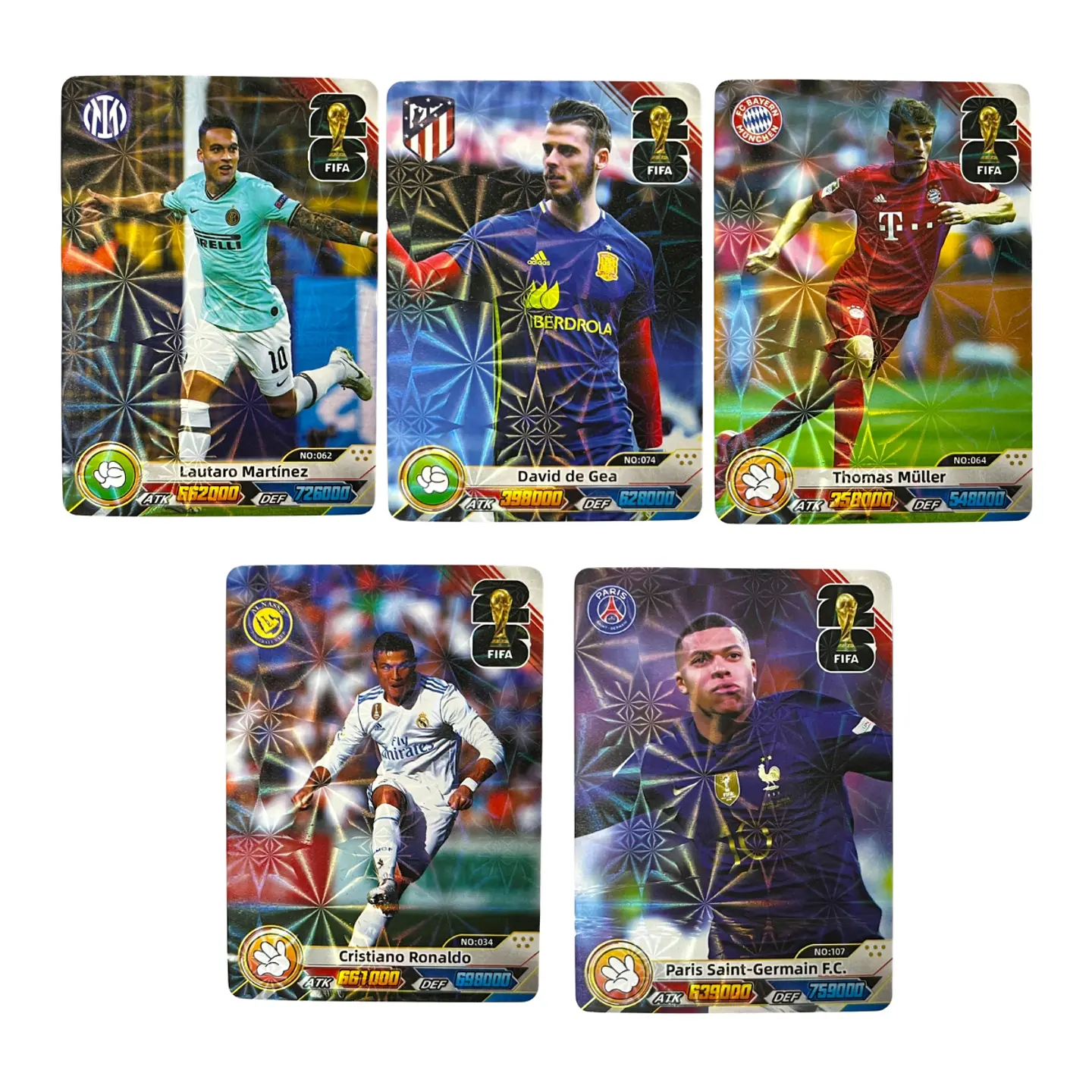Caja De Cartas Fútbol FIFA Star Card Hologramas Coleccionables 5