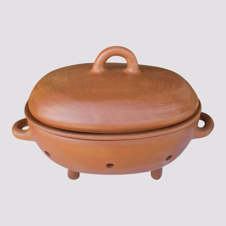 Parrillero grande de greda hecho a mano  2