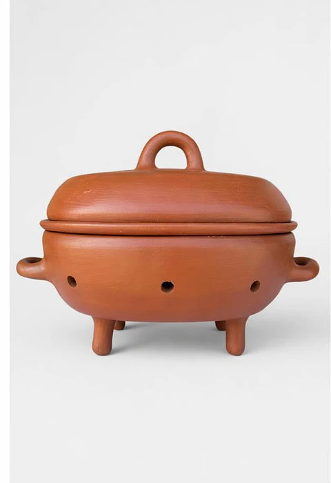 Parrillero grande de greda hecho a mano 