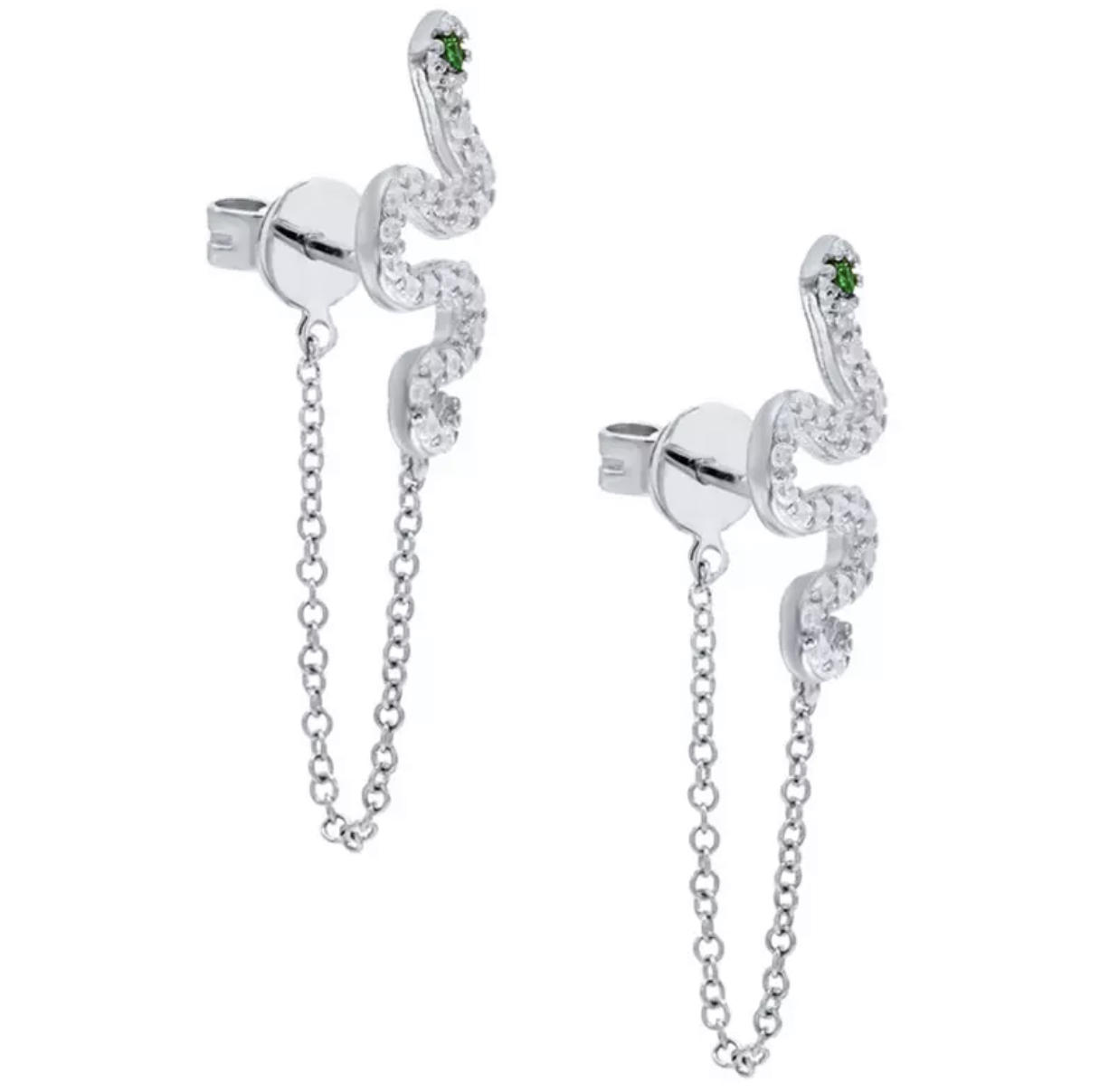Aro Eva con cadena plata