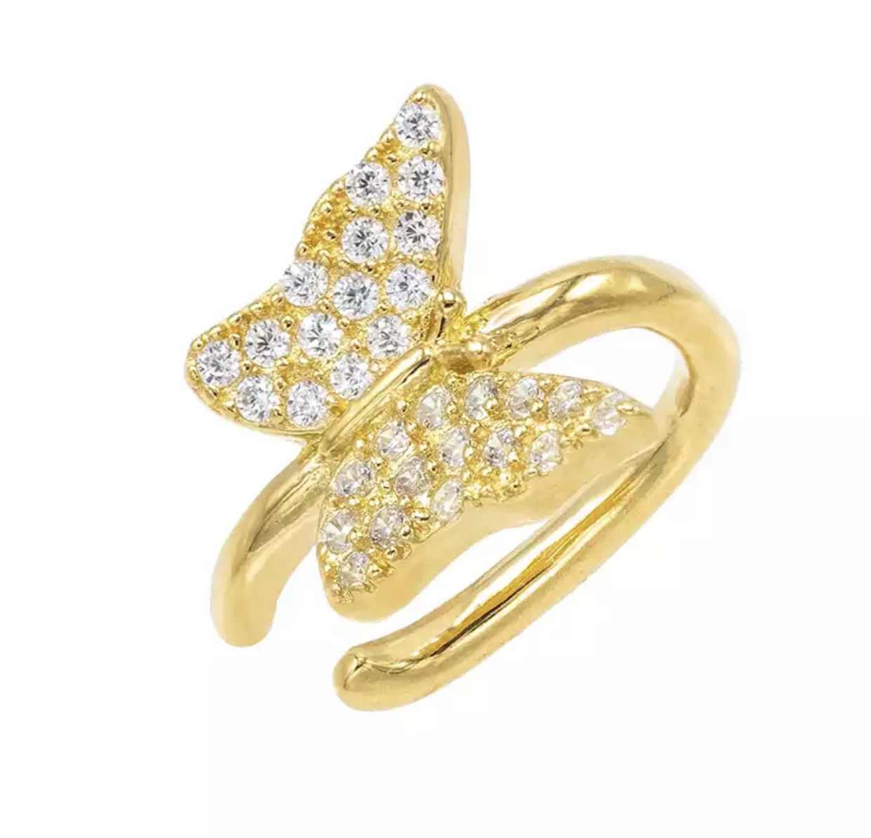 Clip butterfly gold