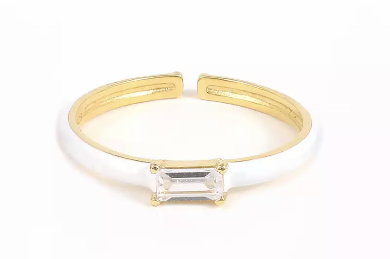 Anillo white chic