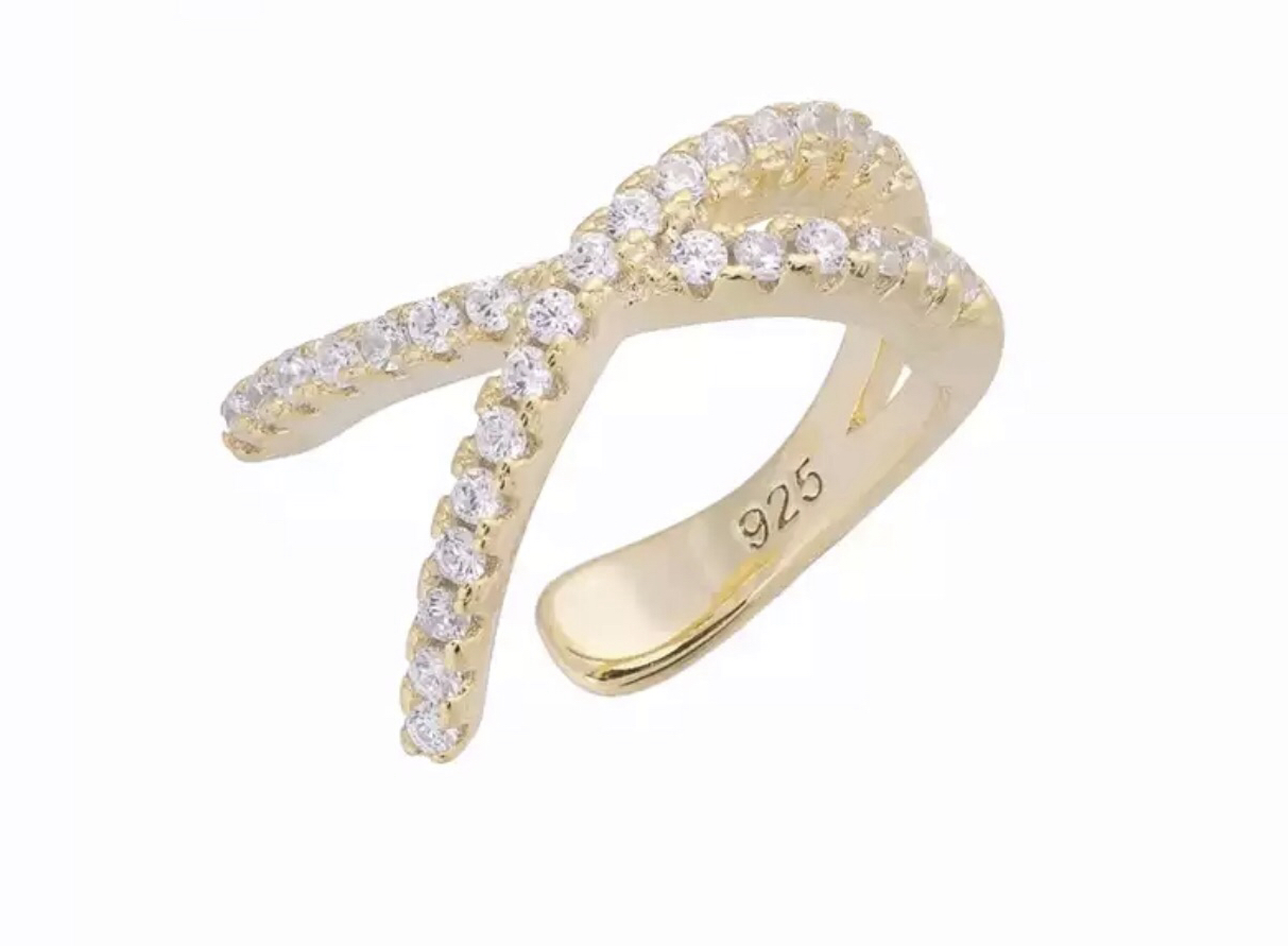 Clip Doble dorado