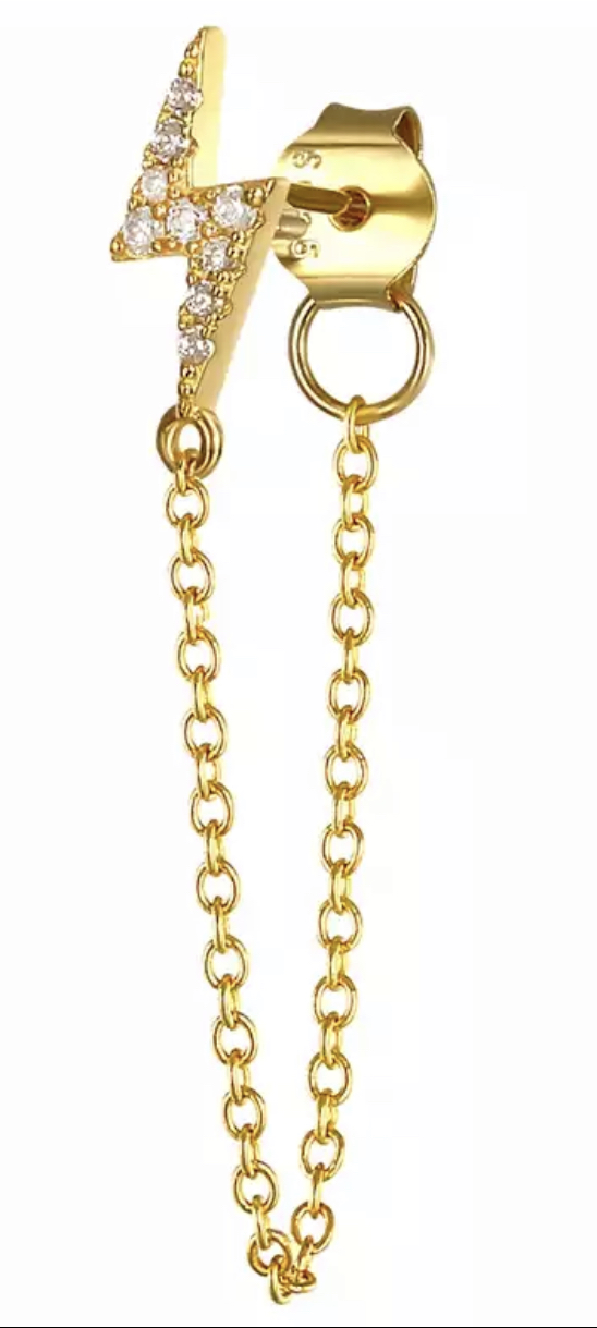 Aro Ray con cadena dorado