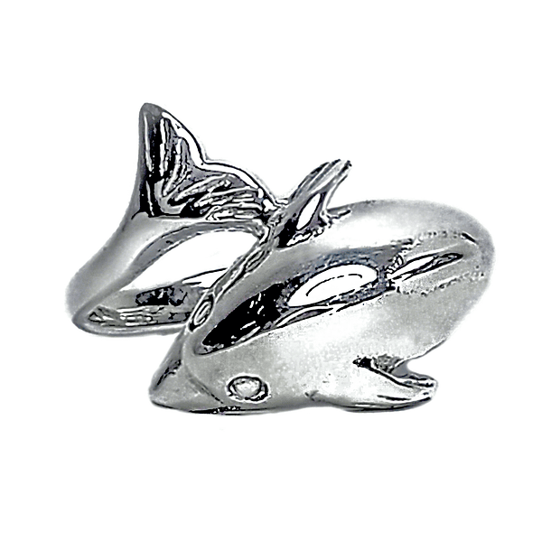 Anillo Delfín Plata Fina 925  1