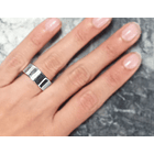 Anillo Argolla Plana Plata Fina 925  2