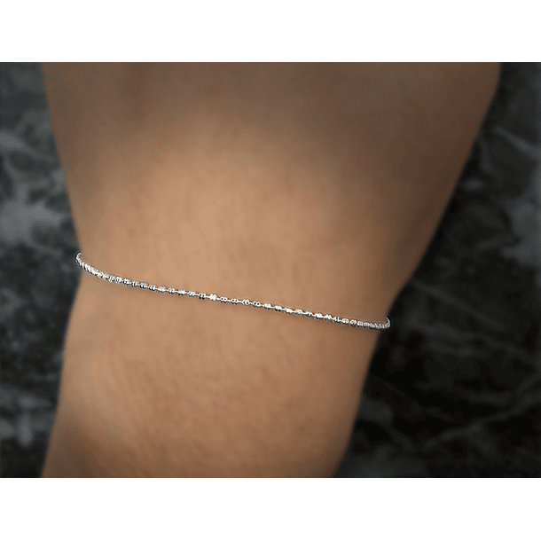 Pulsera Pelotitas Mini Plata Fina 925 