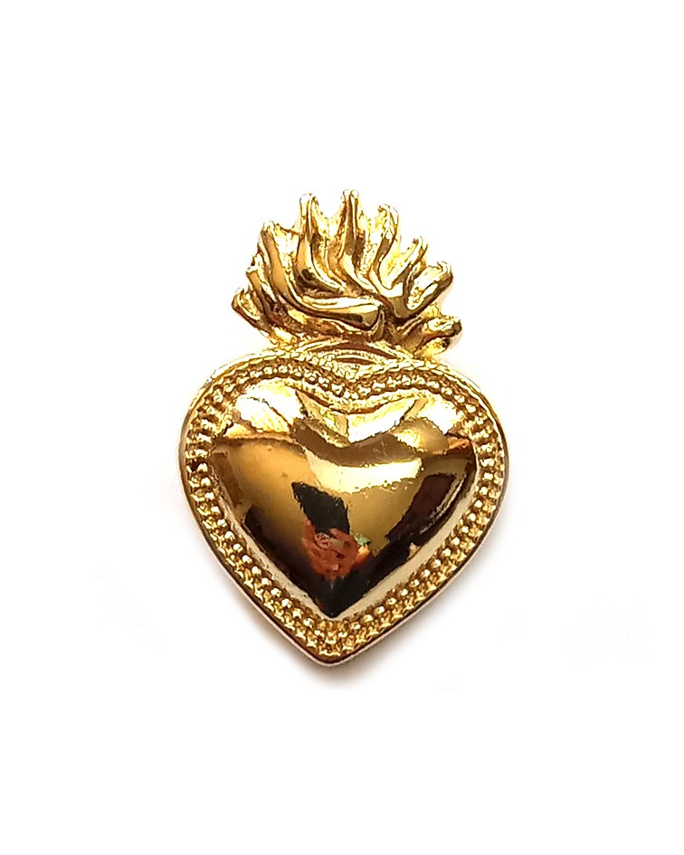 Colgante Corazón Detente Enchapado Oro 18K