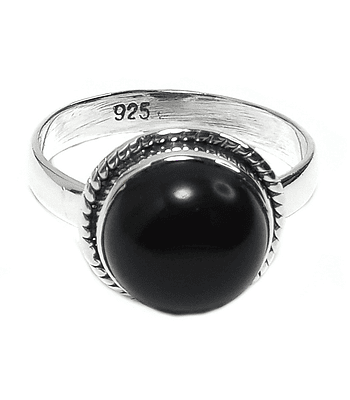 Anillo Ónix Plata Fina 925 