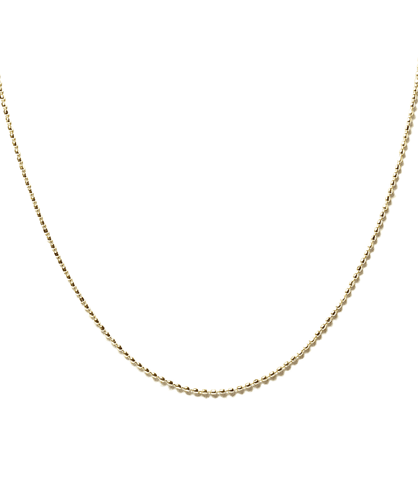 Cadena Mini Beads Enchapado Oro 18K 