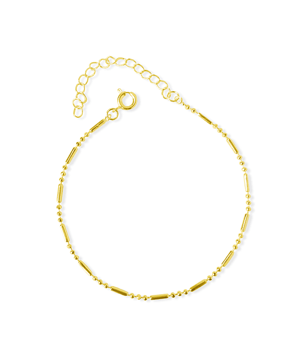 Pulsera Punto Y Coma Enchapado Oro 18K