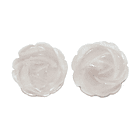 Aros Cuarzo Rosa 12mm Plata Fina 925  4