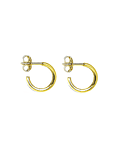 Aros Argolla Mini 12 mm Enchapado Oro 18 K