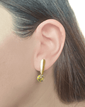 Aros Cristal Austriaco Aurore Boreale Colgante Enchapado Oro 18 K