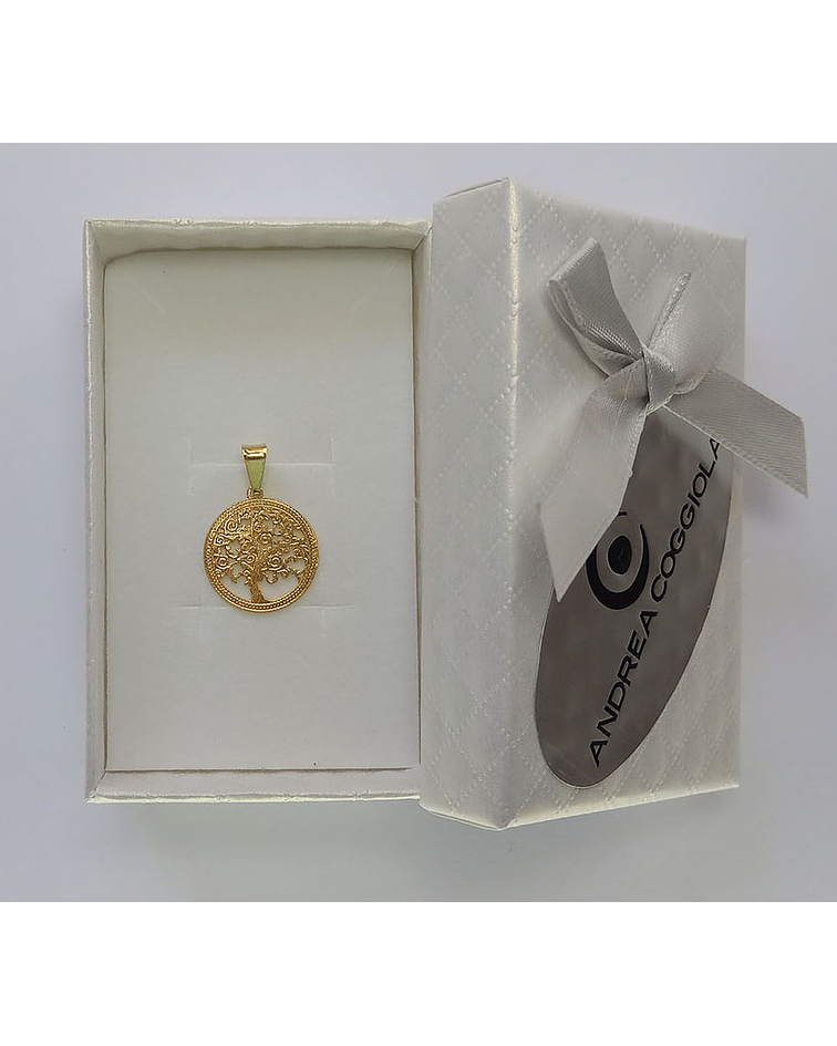 Colgante Árbol De La Vida Enchapado Oro 18 K