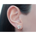 Aros Pájaro Plata Fina 925 2