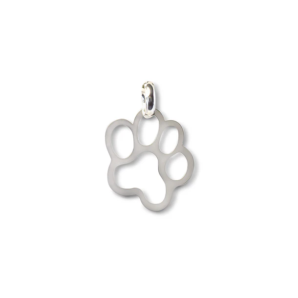 Colgante Huella Perro Calada Plata Fina 925 1