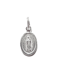 Colgante Medalla Virgen de Guadalupe 8mm Plata Fina 925