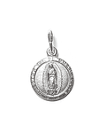 Colgante Medalla Virgen De Guadalupe 10mm Plata Fina 925