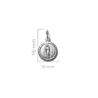 Colgante Medalla Virgen De Guadalupe 10mm Plata Fina 925 2