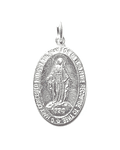 Colgante Medalla Virgen De Los Rayos 17mm Plata Fina 925