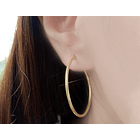 Aros Argolla Mediana 32mm Enchapado Oro 18 K  2