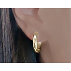 Aros Argolla 18mm Enchapado Oro 18 K 2