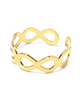 Anillo 4 Infinito Calados Enchapado Oro 18 K 