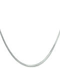 Cadena Grumet 60cm Plata Fina 925